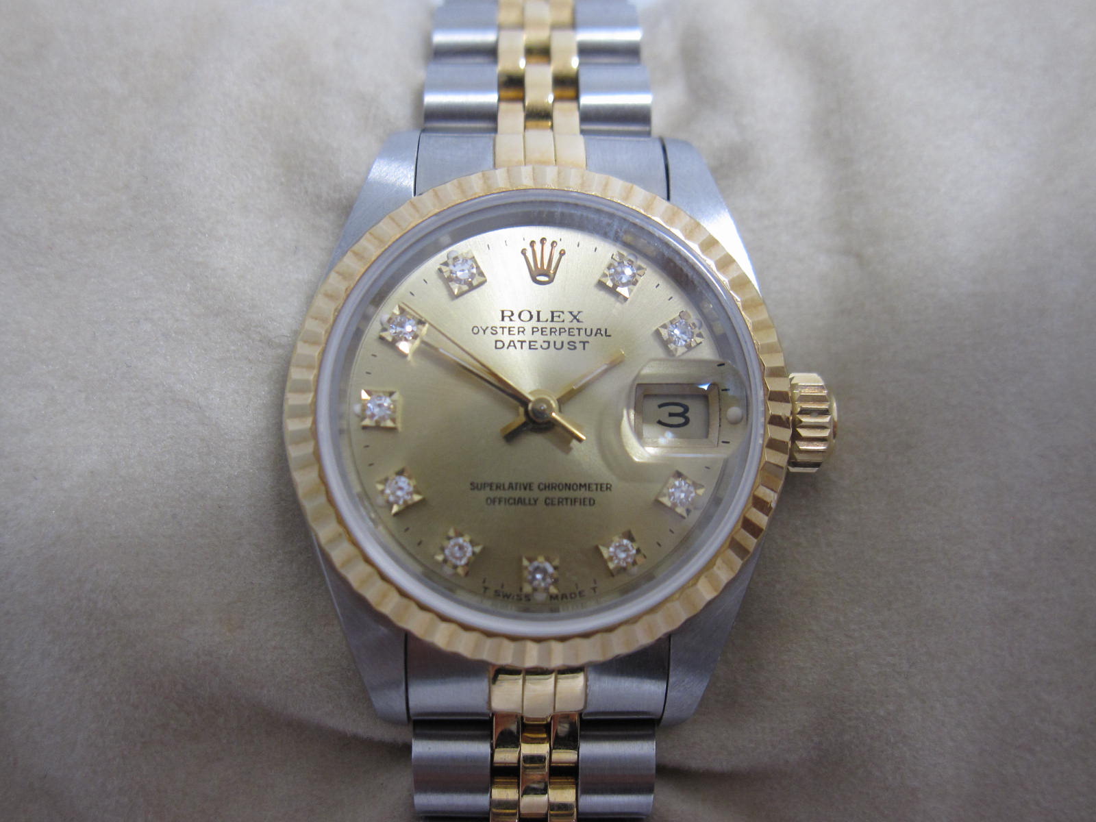ROLEX ロレックス レディース腕時計 デイトジャスト 69173 E番 ダイヤモンド10P / 買取専門 金沢買取プラザ