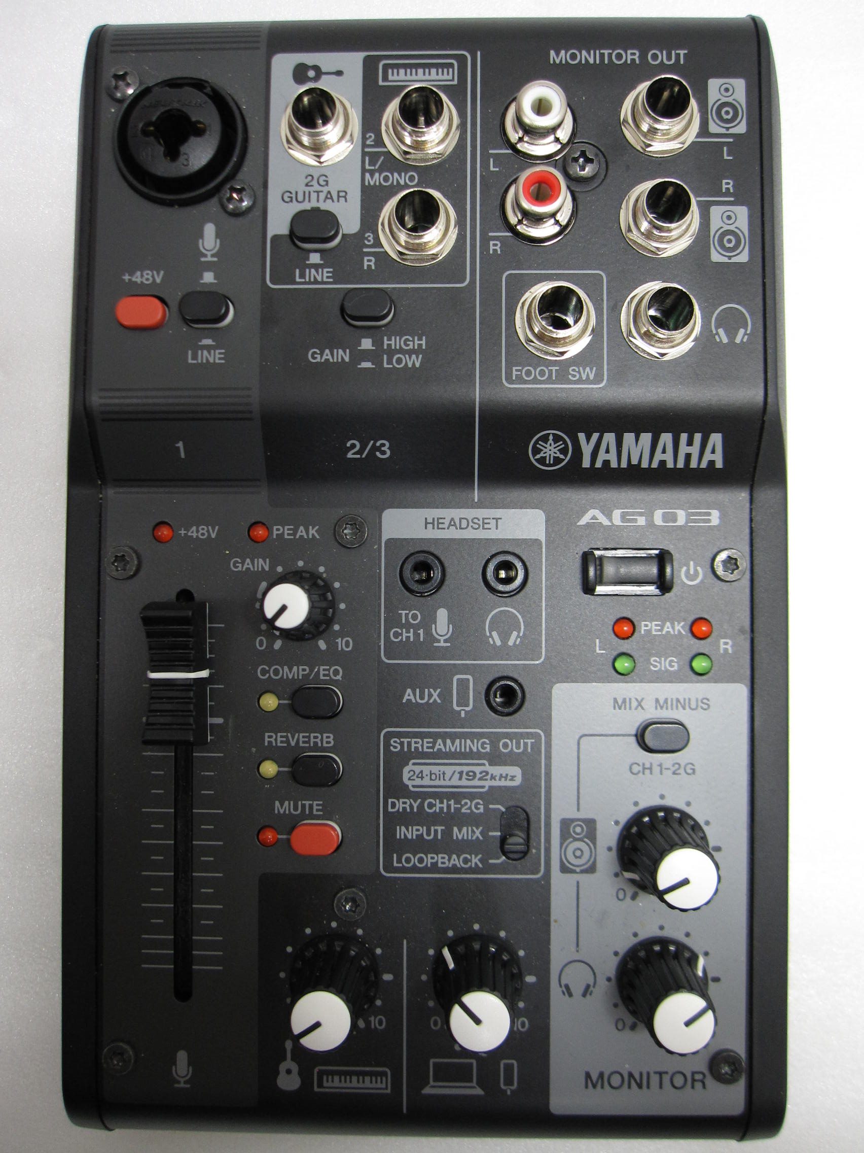 【音響機器】YAMAHA ヤマハ ライブストーミングミキサー AG03 mk2 / 買取専門 金沢買取プラザ