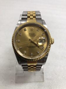 ROLEX ロレックス デイトジャスト K18YG/SSコンビ 10Pダイヤ入り