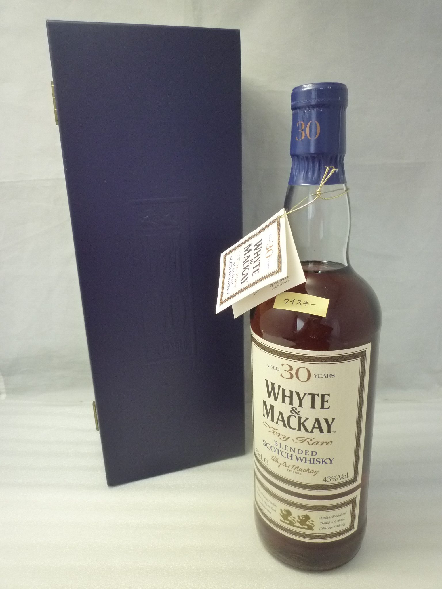 【古酒】未開栓 スコッチウイスキー WHYTE&MACKAY ホワイトマッカイ 30年 買取/ 買取専門 金沢買取プラザ