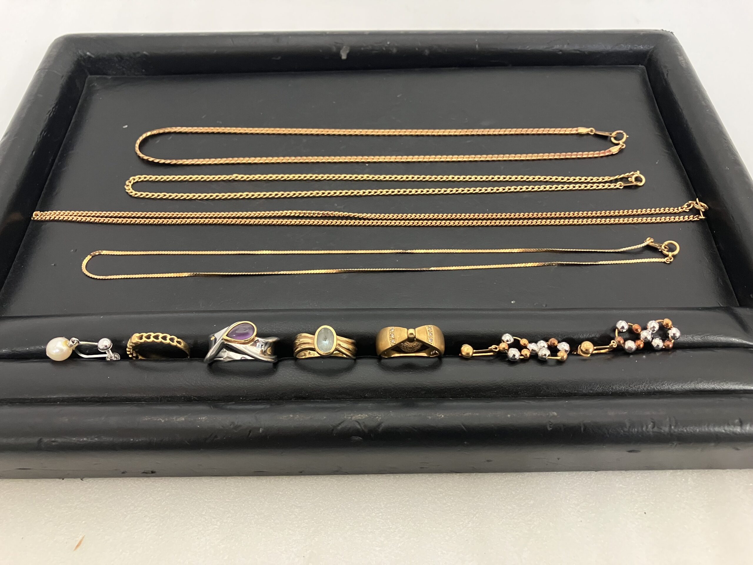 【貴金属】K18 Pt900 金 プラチナ ネックレス リング イヤリング アクセサリー ジュエリー大量 買取／買取専門 金沢買取プラザ