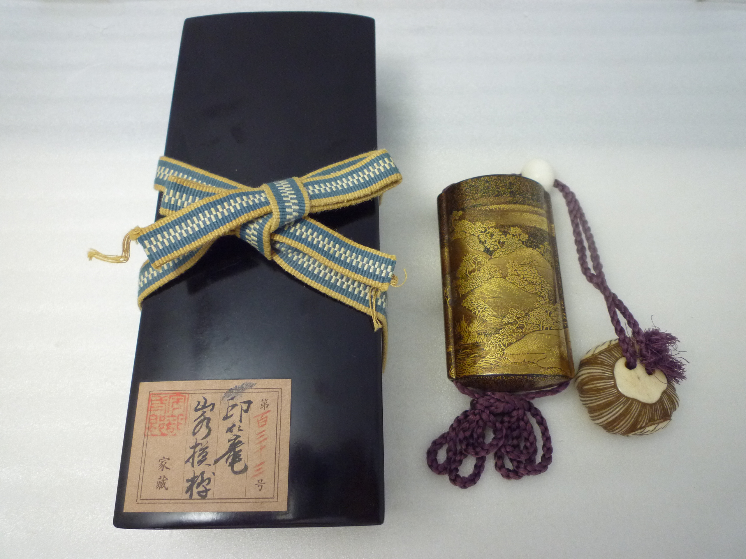 【骨董品】田村孝則 花押有 蒔絵 梨地 五段 印籠 買取/ 野々市市御経塚 買取専門 金沢買取プラザ