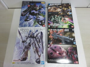 買い取りしたガンダムのプラモデル